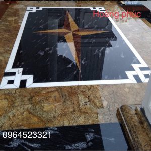 Lại thêm hạn mục sử dụng đá hoa cương đen đá ốp sàn