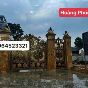 cột cổng Đá Marble Alaska gold